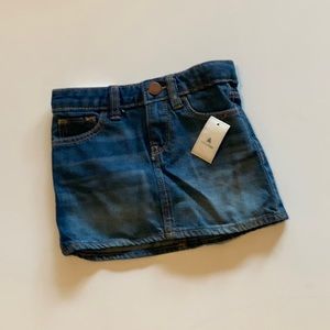 Baby Jean skirt with button